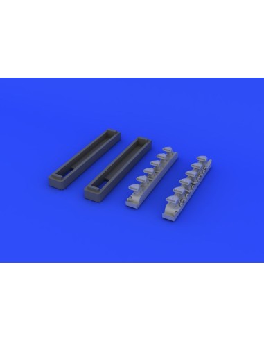 Bf 109G exhaust stacks for Eduard 
