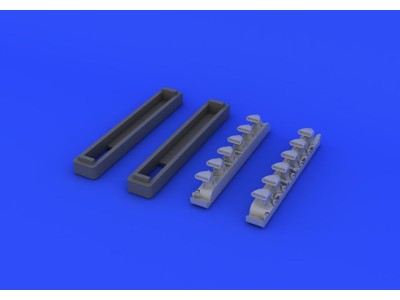Bf 109G exhaust stacks for Eduard 
