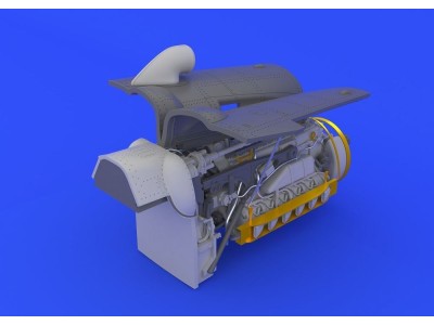Bf 109G-6 engine &fuselage guns f.Eduard 