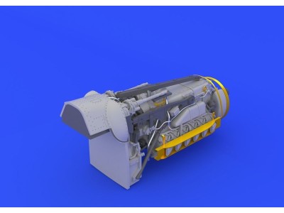 Bf 109G-6 engine &fuselage guns f.Eduard 