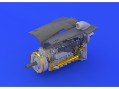 Bf 109G-6 engine &fuselage guns f.Eduard 