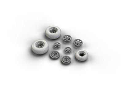 P-38 wheels for Academy 