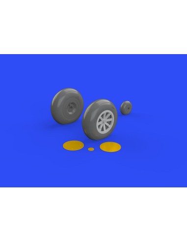 P-40B wheels for Airfix 
