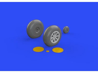 P-40B wheels for Airfix 
