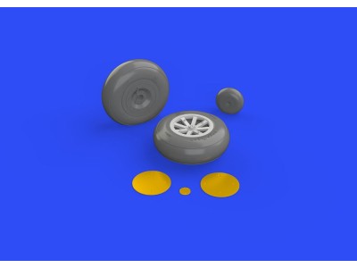 P-40B wheels for Airfix 