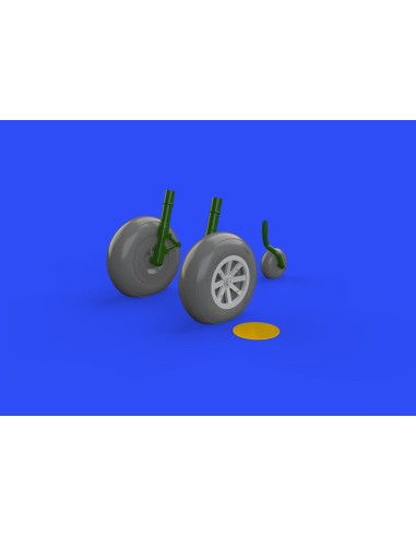 P-40B wheels for Airfix 