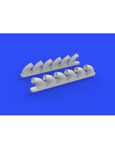 P-40B exhaust stacks for Airfix 