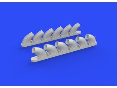 P-40B exhaust stacks for Airfix 