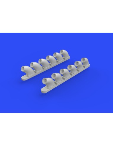 P-40B exhaust stacks for Airfix 