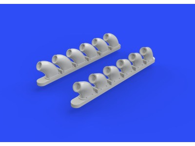 P-40B exhaust stacks for Airfix 