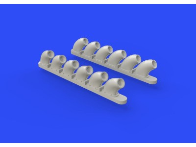 P-40B exhaust stacks for Airfix 