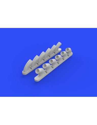 P-40B exhaust stacks for Airfix 