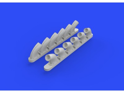 P-40B exhaust stacks for Airfix 