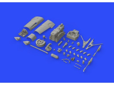 Bf 109F engine & fuselage guns f.Eduard 