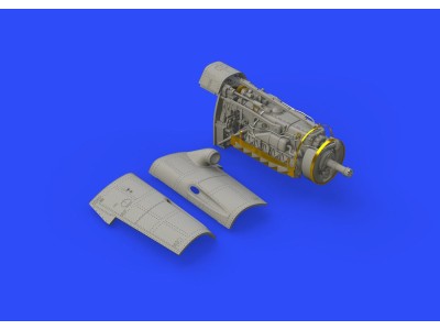 Bf 109F engine & fuselage guns f.Eduard 