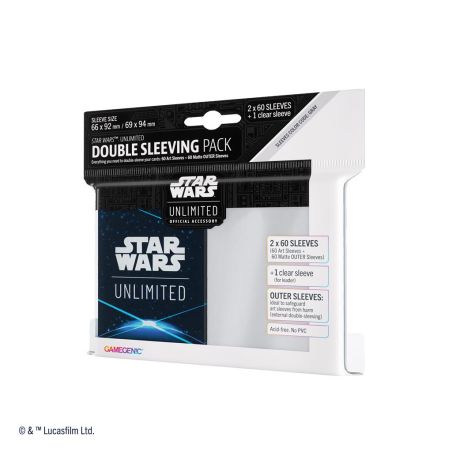 SW Unlimited Sleeves Double Pack : SpaceBlueGamegenic