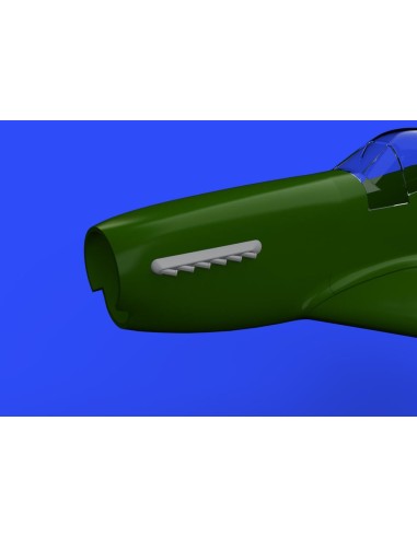 P-51D exhaust stacks w/fairing f.Airfix 