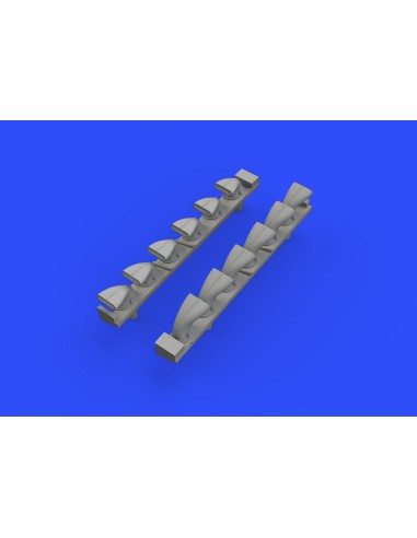 Bf 109G-6 exhaust stacks for Tamiya 