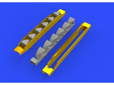 Bf 109G-6 exhaust stacks for Tamiya 