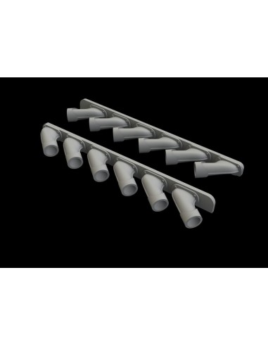 Spitfire Mk.XIV exhaust stacks f.Airfix 
