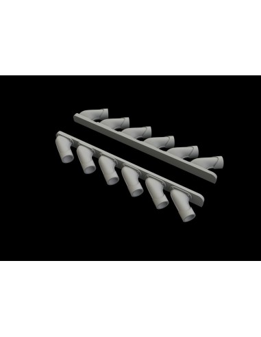 Spitfire Mk.XIV exhaust stacks f.Airfix 