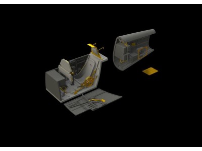 Bf 109E cockpit & radio compartment f.Ed 