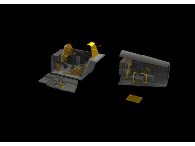 Bf 109E cockpit & radio compartment f.Ed 