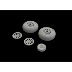 P-51D wheels diamond tread for Eduard  2