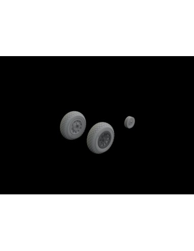 P-51D wheels diamond tread for Eduard 