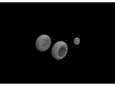 P-51D wheels diamond tread for Eduard 