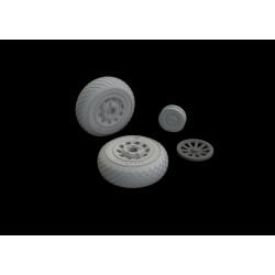 P-51D wheels diamond tread for Eduard 