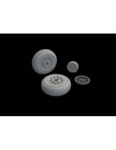 P-51D wheels diamond tread for Eduard 