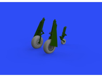 P-51D wheels oval tread for Eduard 