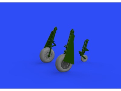 P-51D wheels cross tread for Eduard 