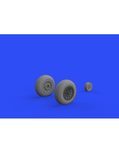 P-51D wheels diamond tread 2 for Eduard 
