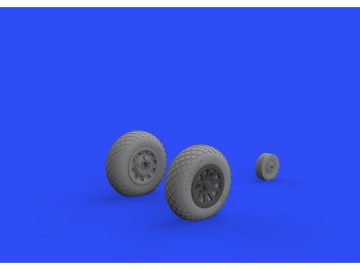 P-51D wheels diamond tread 2 for Eduard 