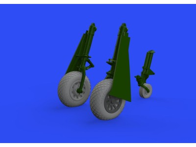 P-51D wheels diamond tread 2 for Eduard 