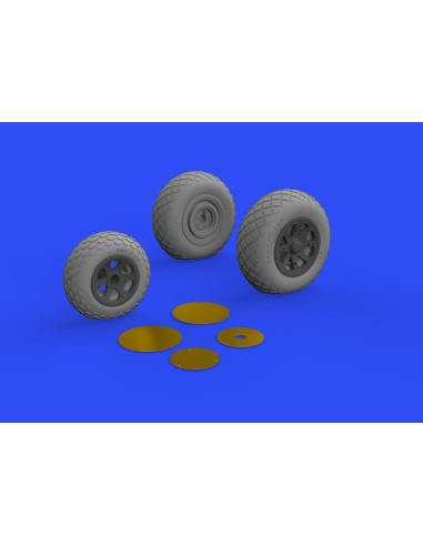 P-38F/G wheels for Tamiya 