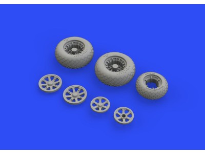 P-38F/G wheels for Tamiya 