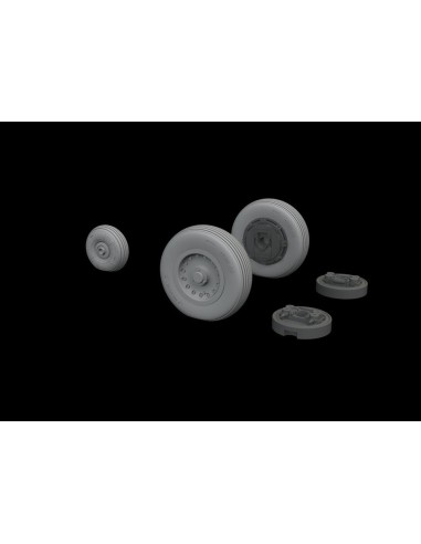 Mirage IIIC wheels for Eduard 