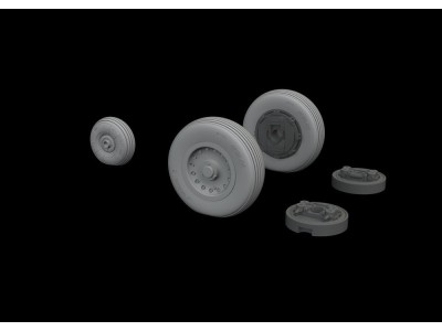 Mirage IIIC wheels for Eduard 