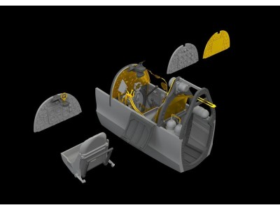 Spitfire Mk.I cockpit for Eduard 