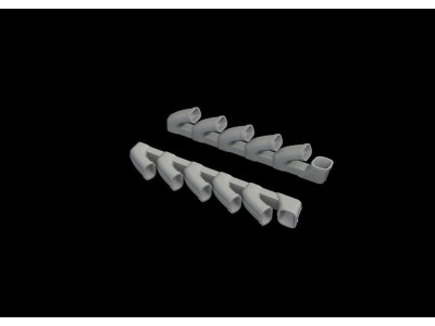 Il-2 exhaust stacks for Tamiya 