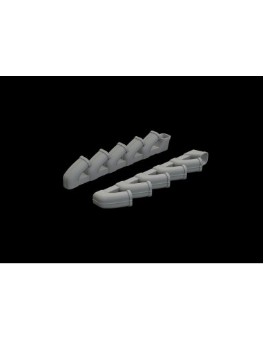 Il-2 exhaust stacks for Tamiya 