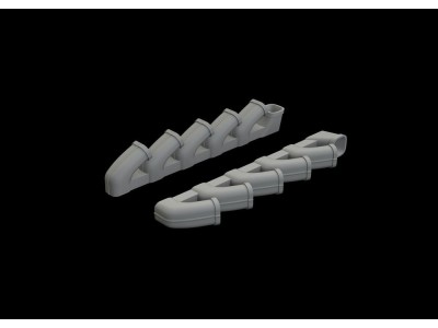 Il-2 exhaust stacks for Tamiya 