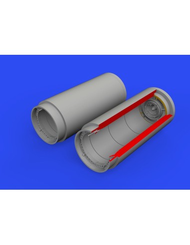 MiG-19 exhaust nozzles for Eduard/Trumpeter 