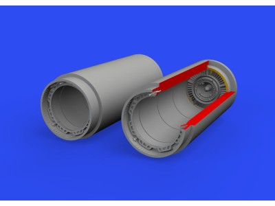 MiG-19 exhaust nozzles for Eduard/Trumpeter 