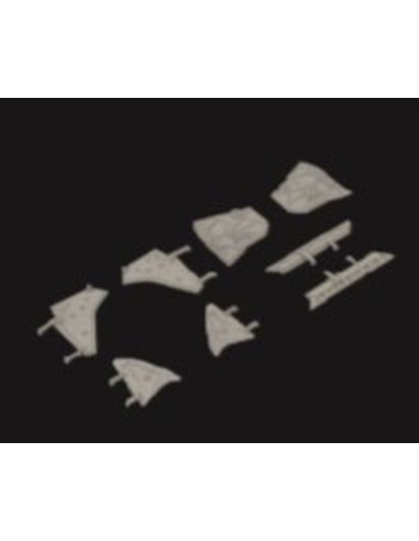 MiG-19 wheel well doors for Eduard/Trumpeter 