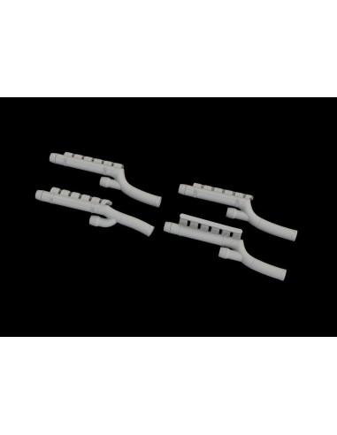 Bf 110G-4 exhaust stacks for Eduard 