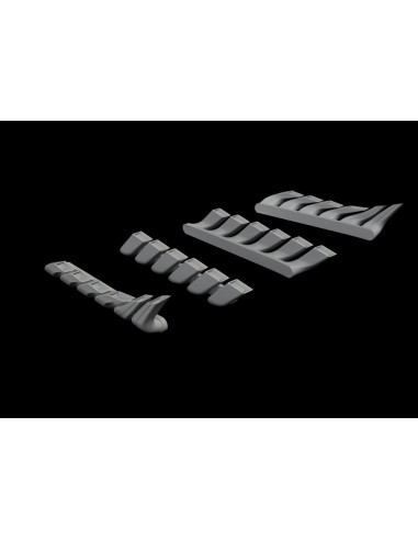 Bf 110C/D/E exhaust stacks for Eduard 